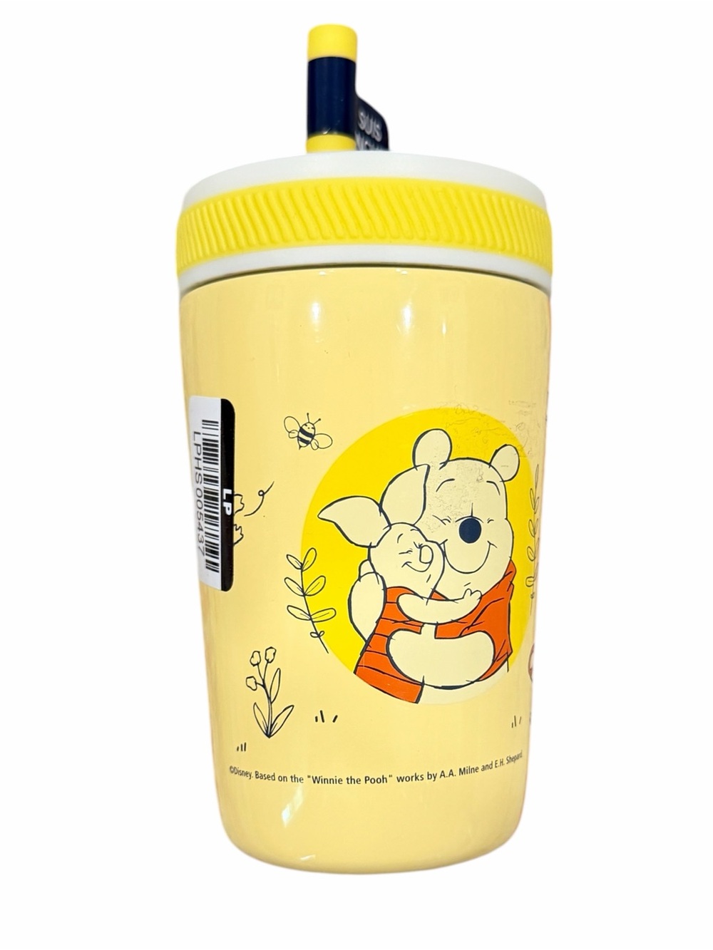 NWT Zak Designs 12oz Winnie The Pooh Stainless Steel Vacuum Kelso Tumbler Yellow